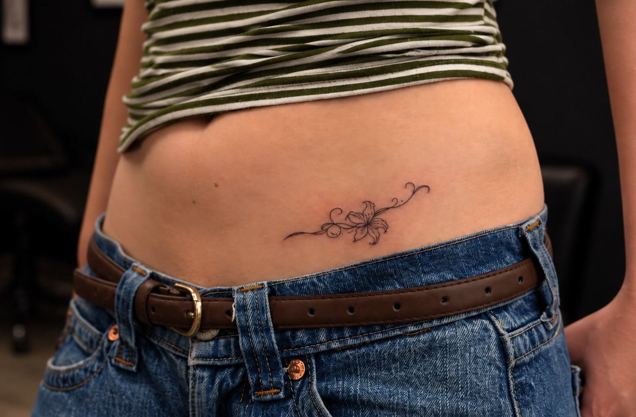 Fine line tattoo