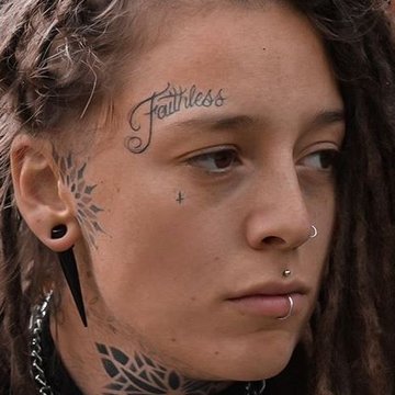 Тату на лице (28)