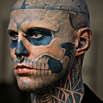 Тату на лице (31)