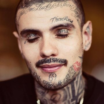 Тату на лице (32)