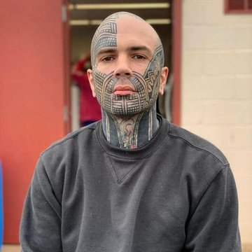 Тату на лице (38)