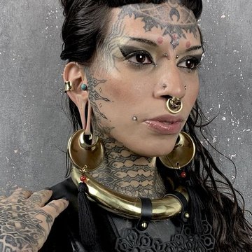 Тату на лице (39)