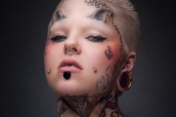 Тату на лице (48)