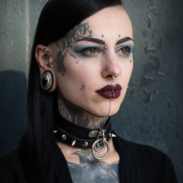 Тату на лице (50)