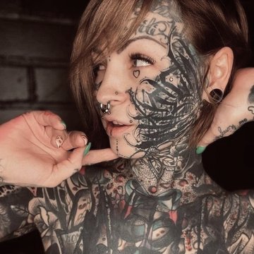 Тату на лице (51)