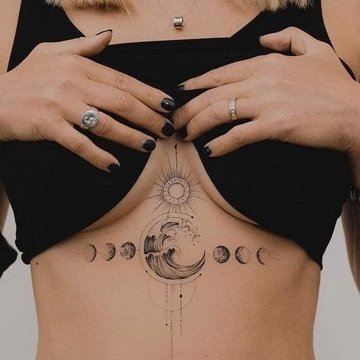 Тату под грудью (14)