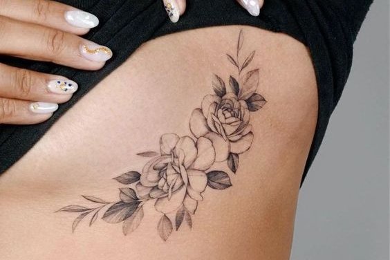 Тату под грудью (24)