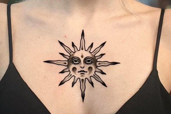 Тату солнце (18)