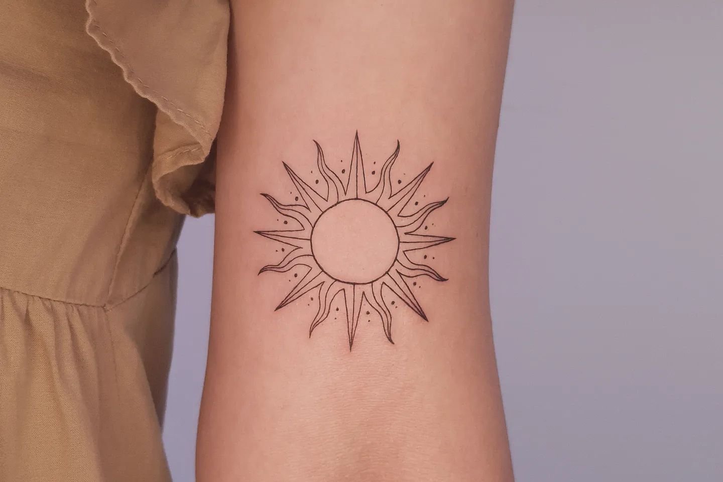 Тату солнце (21)