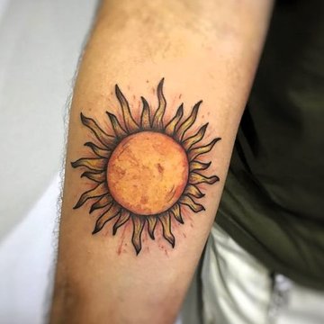 Тату солнце (24)