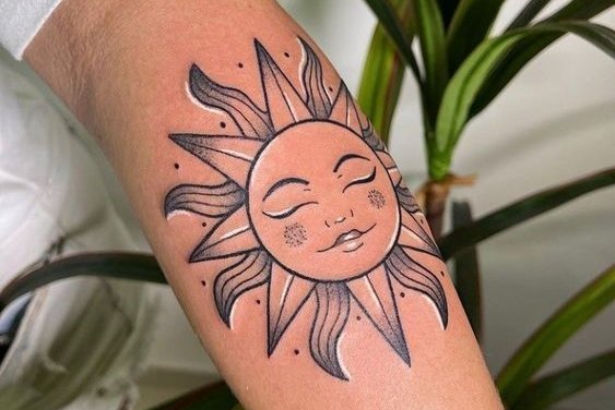 Тату солнце (28)