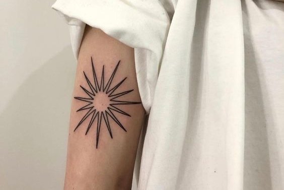 Тату солнце (4)