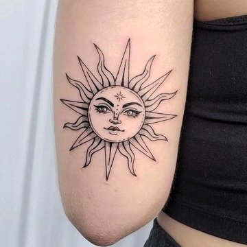 Тату солнце (8)