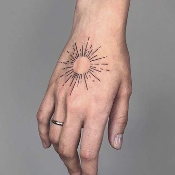 Тату солнце (9)